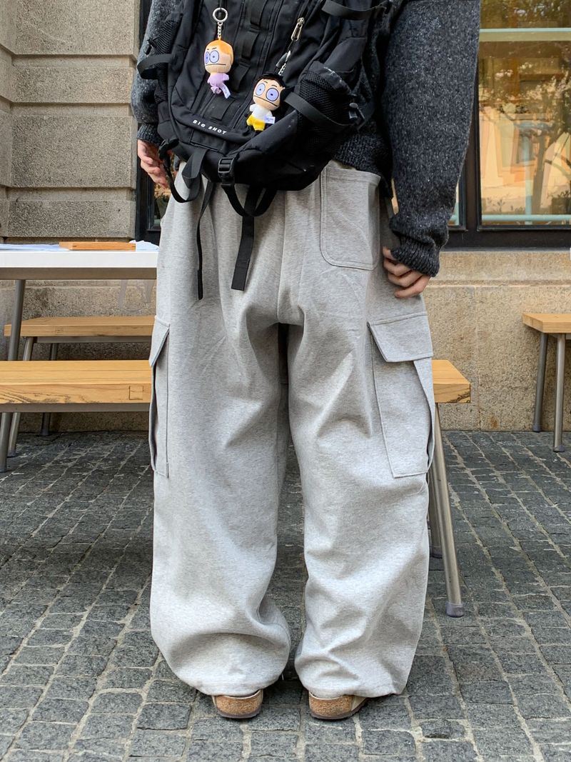 ベーシックオーバーヘンリーネックニット