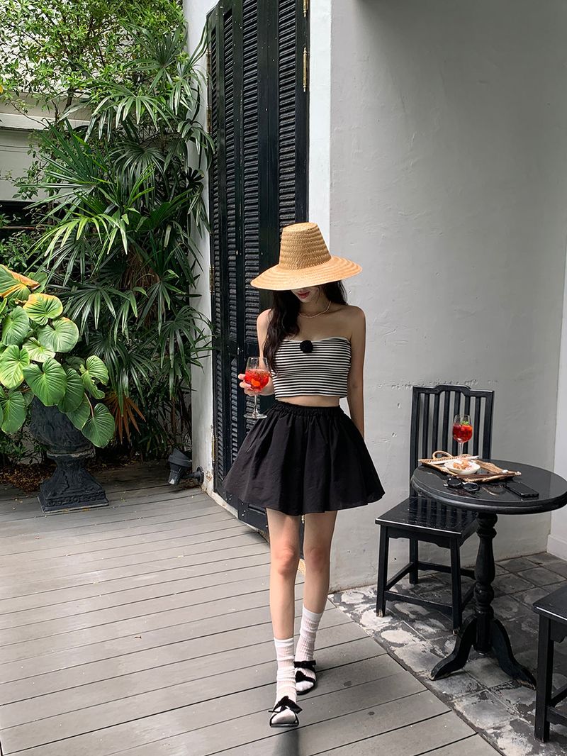 TRENDY APPAREL（トレンディー アパレル）の「[MADE] SAYLIN PINTUCK MINI SKIRT（Skirts）」