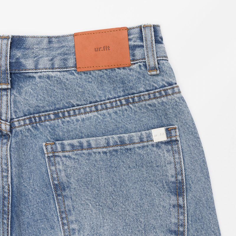 DENIM STRAP WIDE PANTS code 18105
