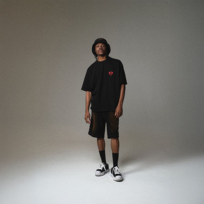 WASHED-OUT & DESTROYED CORDUROY SHORTS