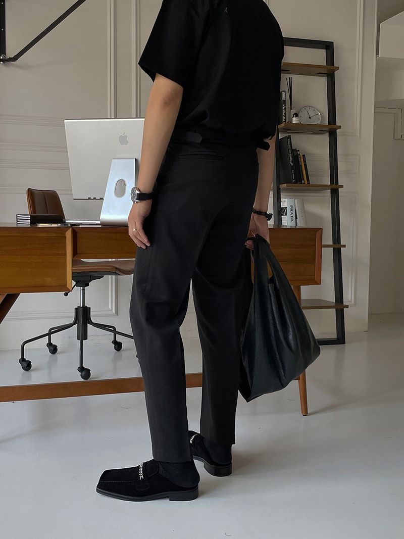 Never Free Belt Slacks (2color)