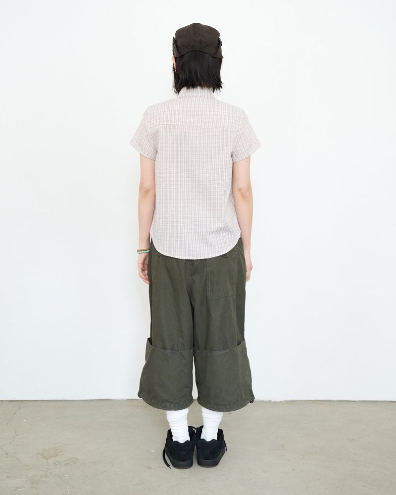 Round Collar Archive Check Shirt
