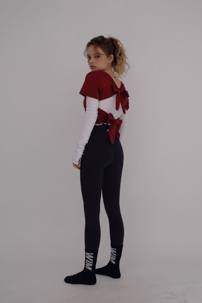DOUBLELAP LEGGINGS- navy