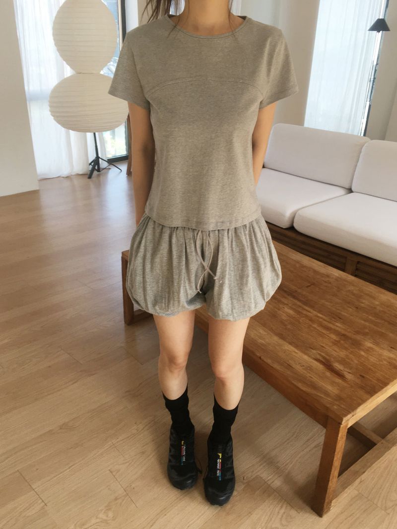 Bubble sweat shorts