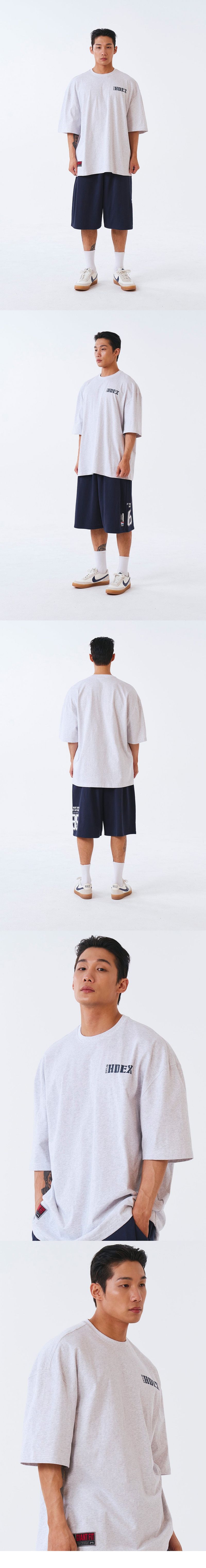 Core Small Logo Giant Fit Short Sleeve Melange White