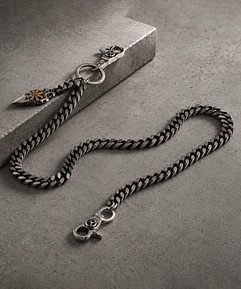 NC-402 Antique Flat Surgical Steel Curve Chain