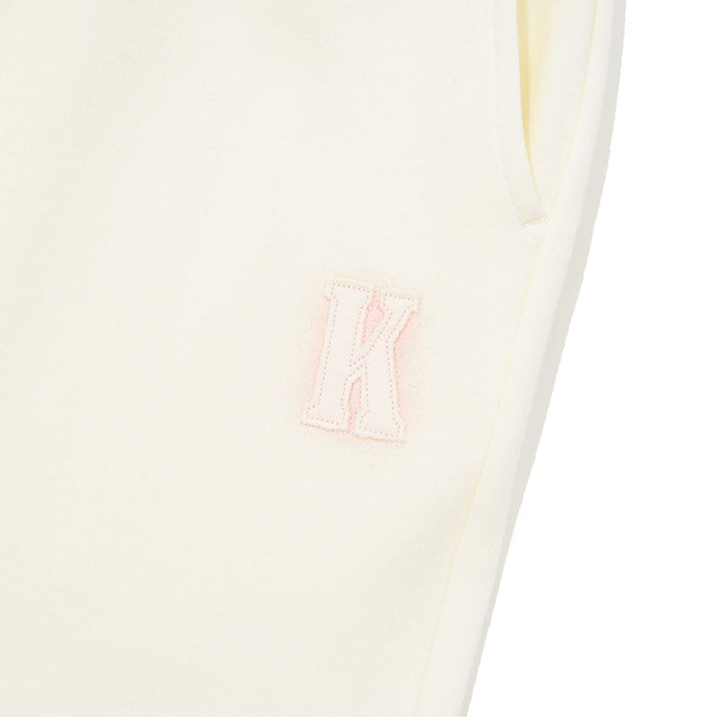 WORDING APPLIQUE PANTS [IVORY]