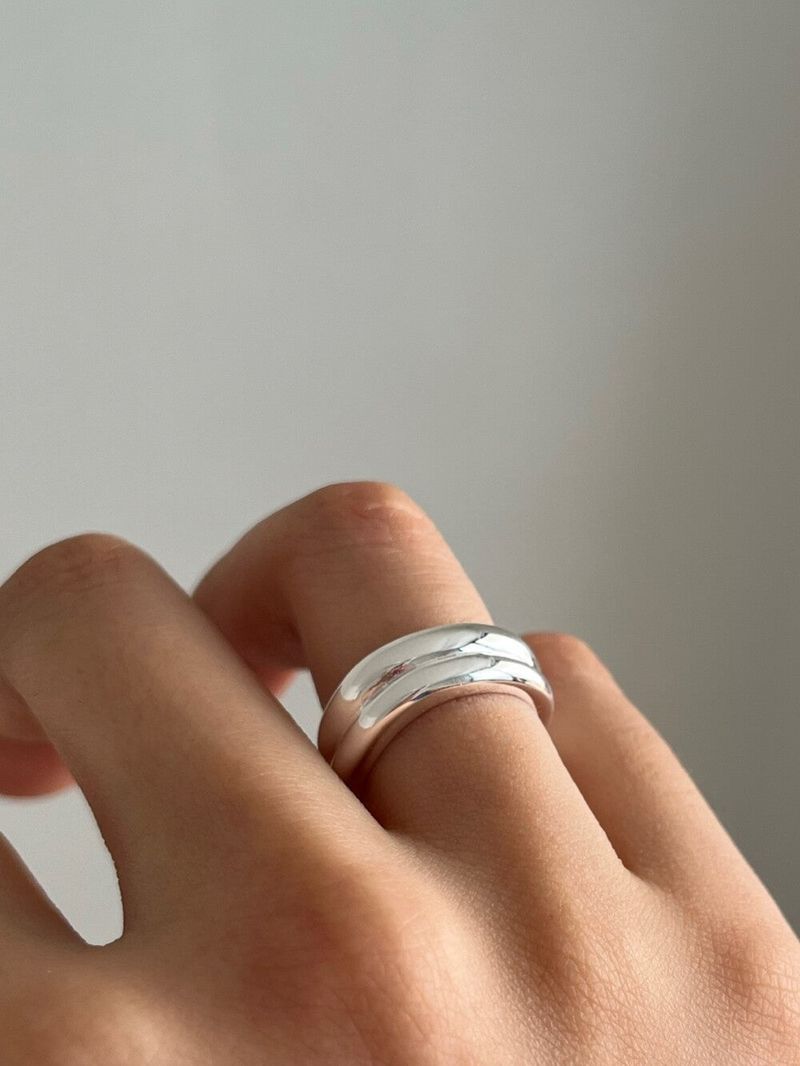 (silver925) Volume open ring