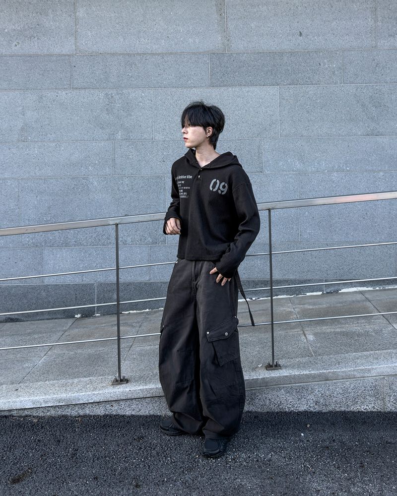 Rawden strap wide cargo pants