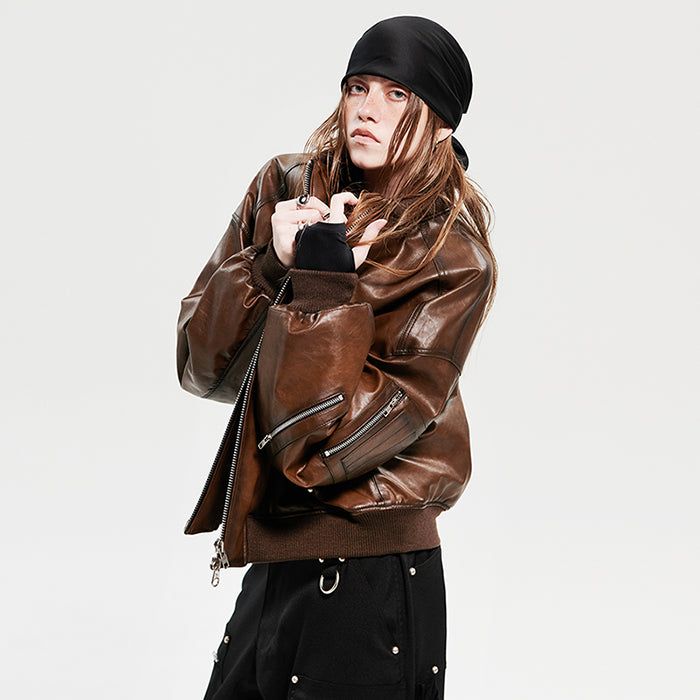 OVERSIZED MA-1 JACKET_BROWN