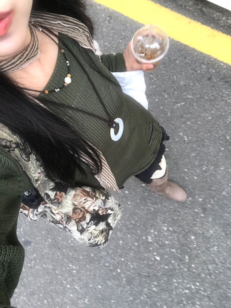 Summer Vintage Damage Long Knit