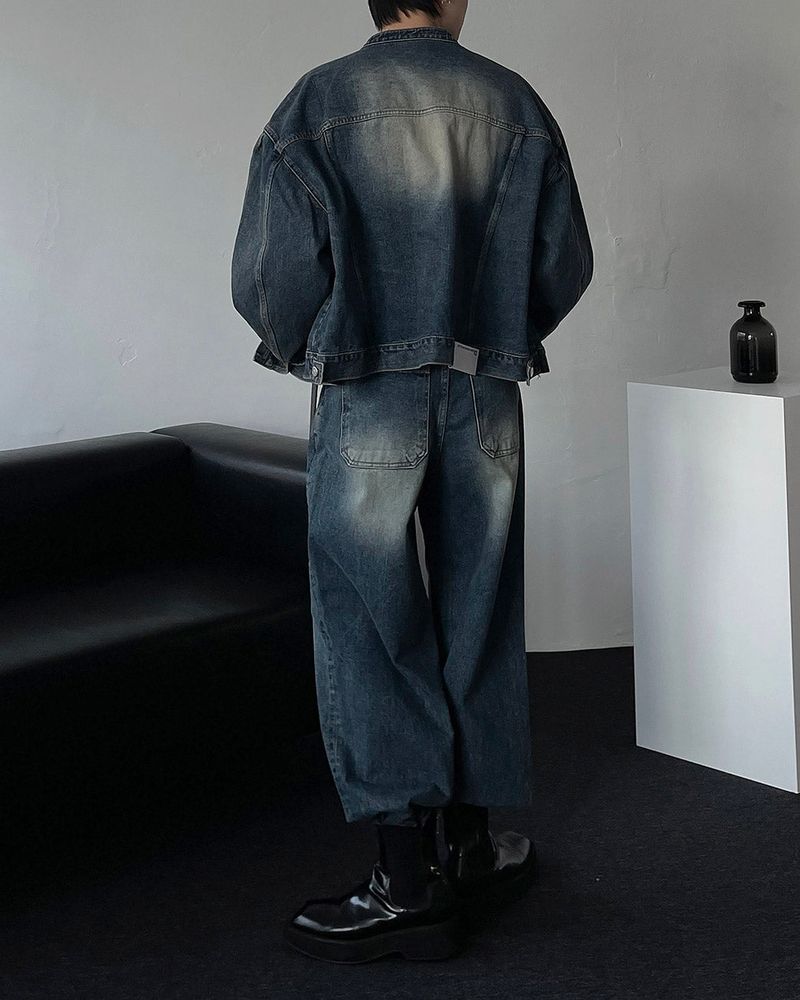 MG727 Garment Dining Denim Pants (3 colors)