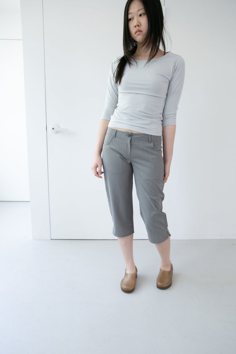 gray capri sleeve top(3colors)