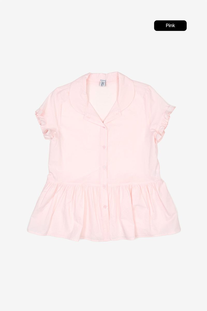 Anori frill peplum blouse