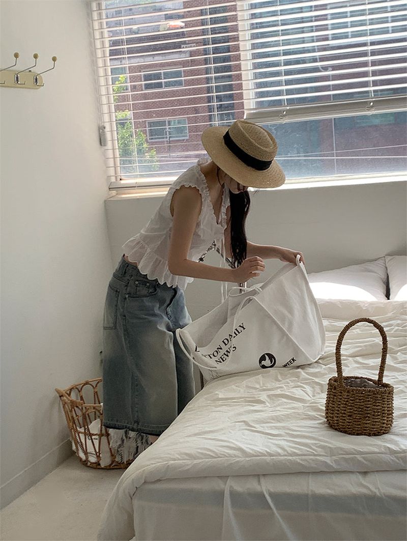 TEXTURE WIDE BERMUDA JEANS
