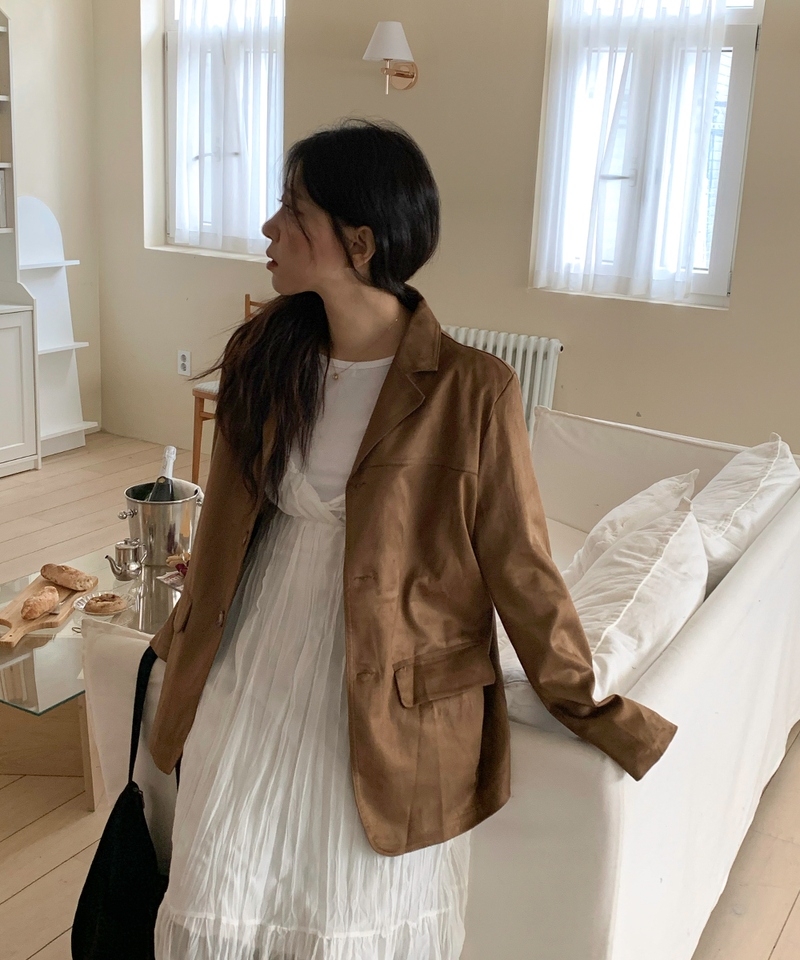 Autumn Suede Collar Jacket