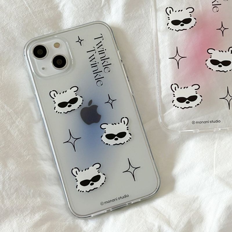 Monani Studio（モナニースタジオ）の「[Gel-hard] Blue PUPU puppy Phone case（Smartphone Accessories）」