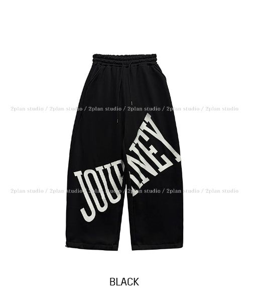 Journey Lettering Brushed Balloon Sweatpants