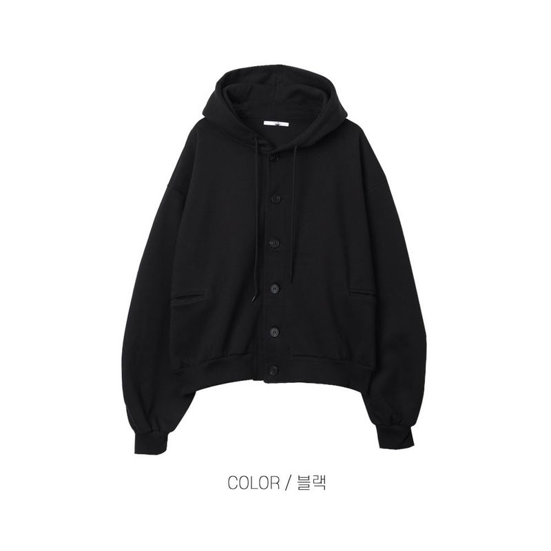 Nest Button Hoodie Zip-Up (3 Colors)