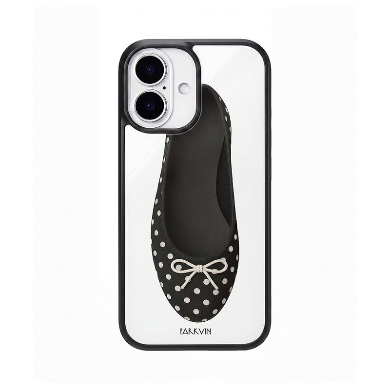 parkvin（パークビン）の「[Glass] black dot shoes case （Smartphone Accessories）」