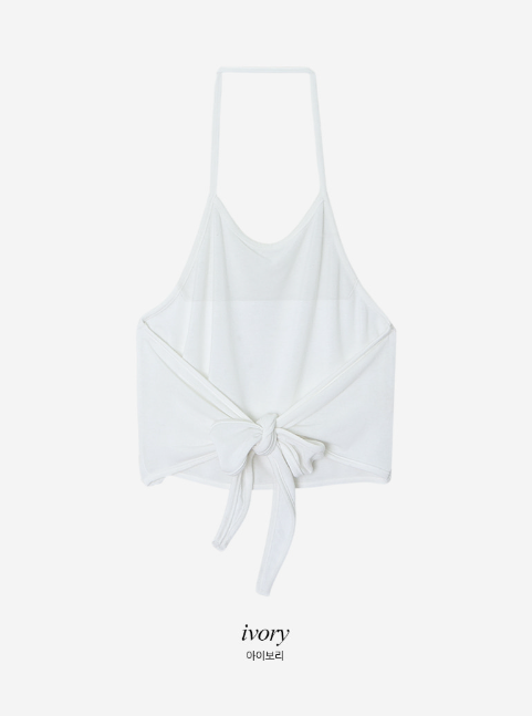 Halter Neck Layered Strap Sleeveless (4color)