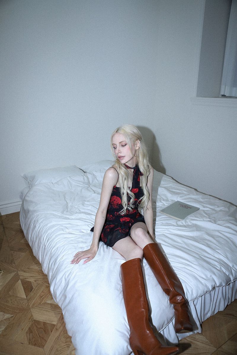 ROSE SCARF TOP[red]