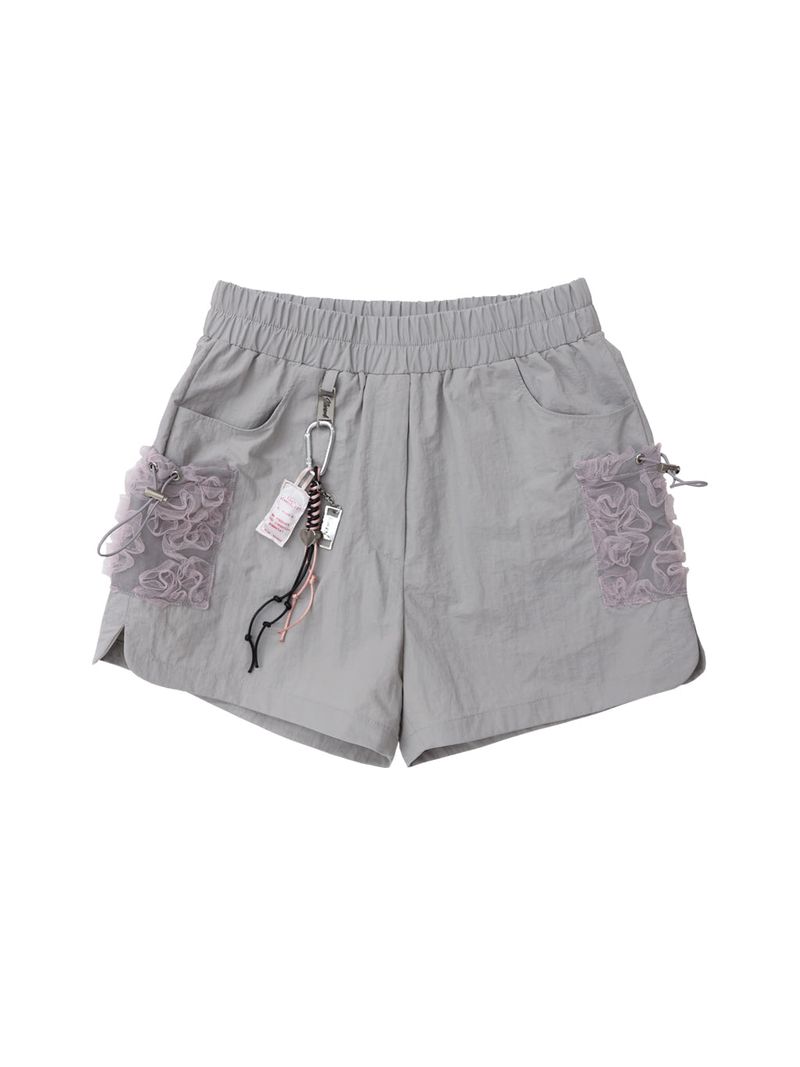SIWL107(シウォル107)の「Lace Cargo Pants (Grey)(Pants)」