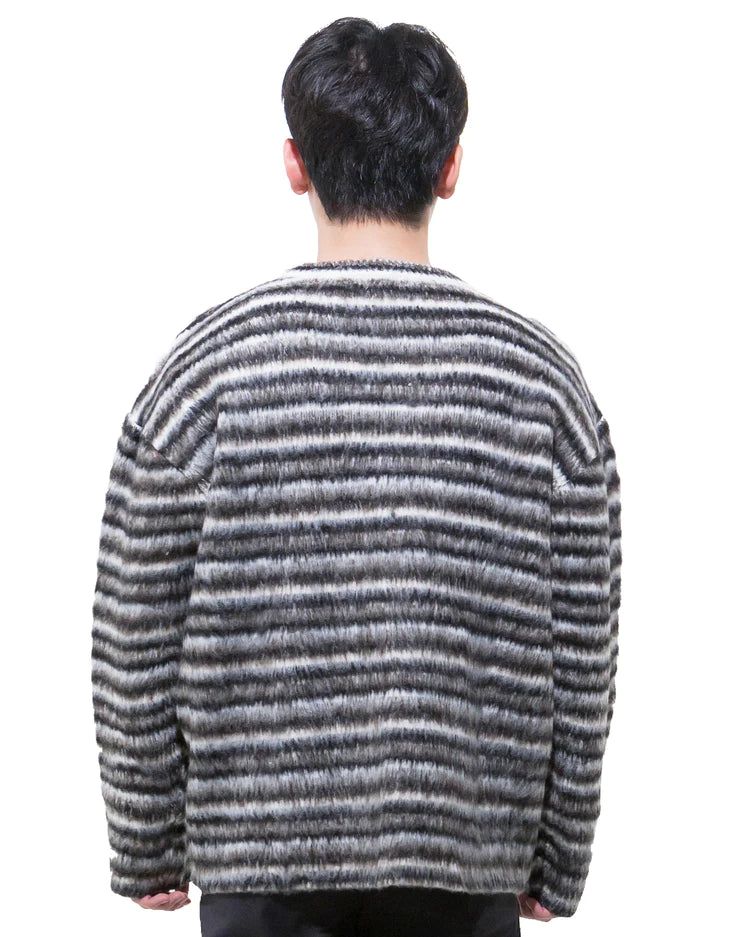 モヘアラウンドニット-BLACK (送料込)- WooStore