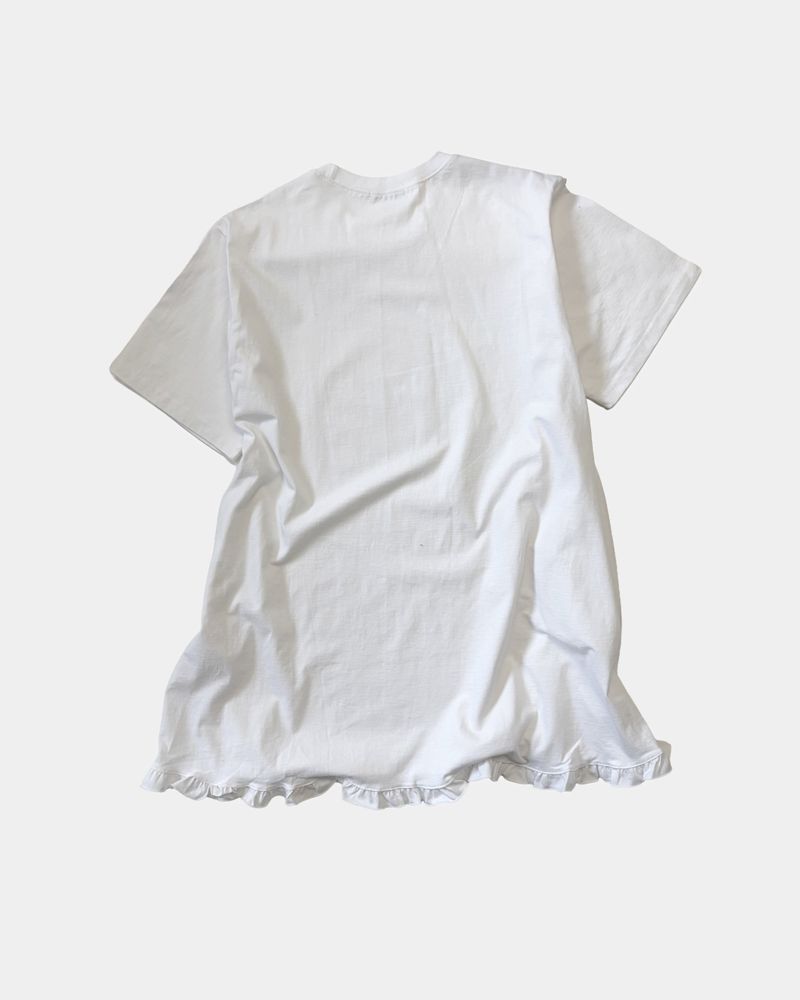 Ruffle Boxy Pocket Tee