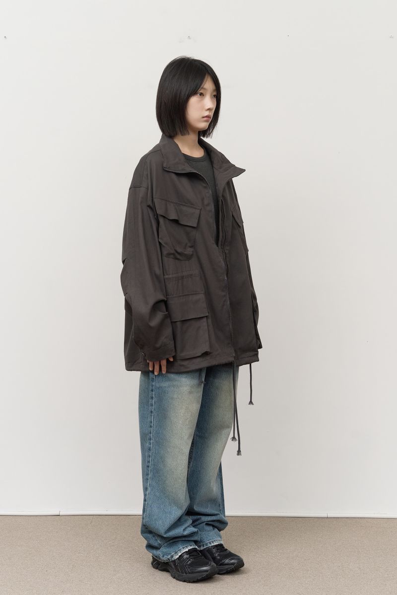 Slom Slash Button Denim