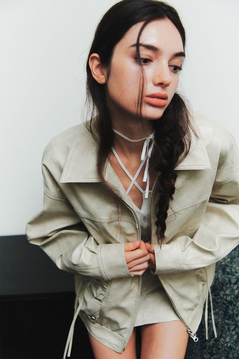 PAIN OR PLEASURE（ペインオアプレジャー）の「CIELO LEATHER JACKET beige（Jackets/Outerwear）」