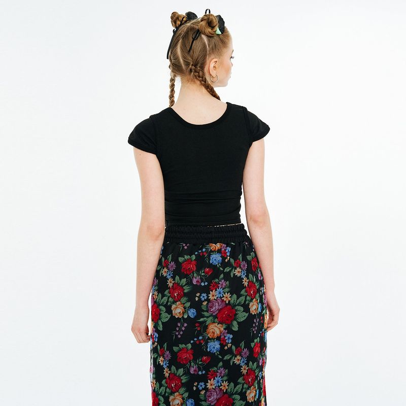Rose Butterfly T-shirt [Black]