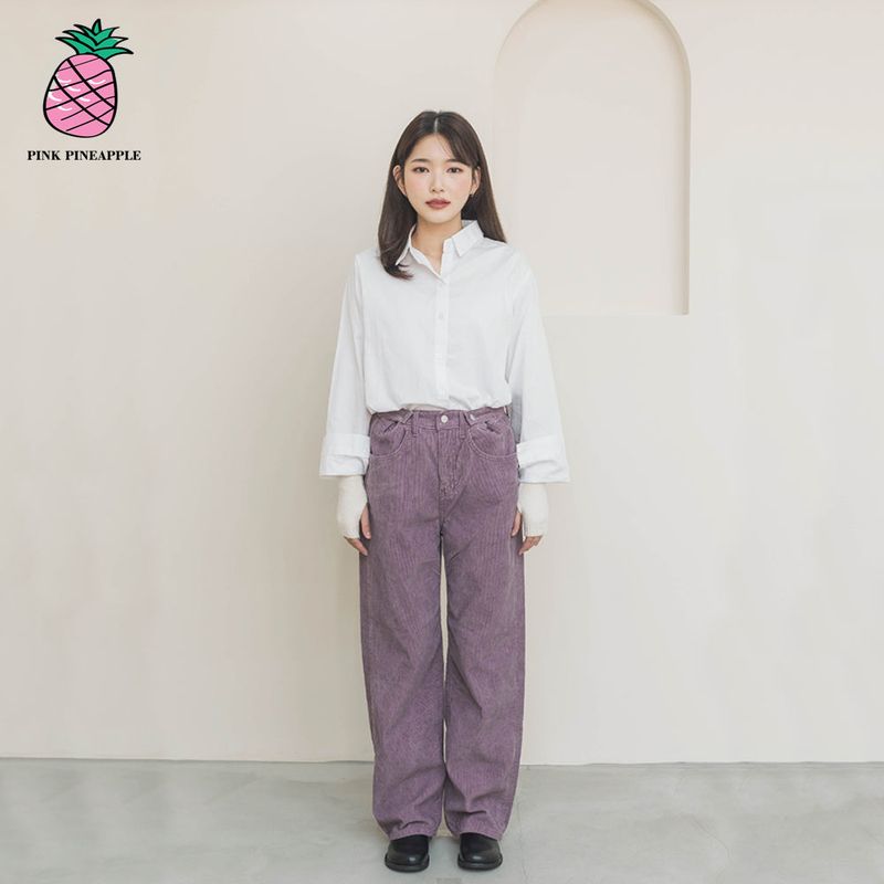 PINK PINEAPPLE（ピンクパイナップル）の「CORDUROY WIDE PANTS（Pants）」