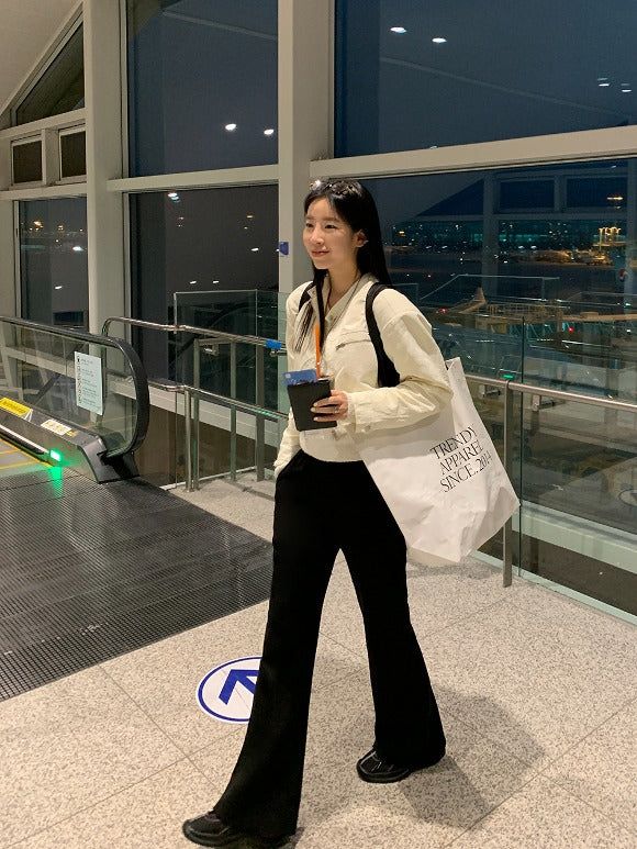 TRENDY APPAREL（トレンディー アパレル）の「[MADE] Airport long bootcut banding pants -Basic（Pants）」