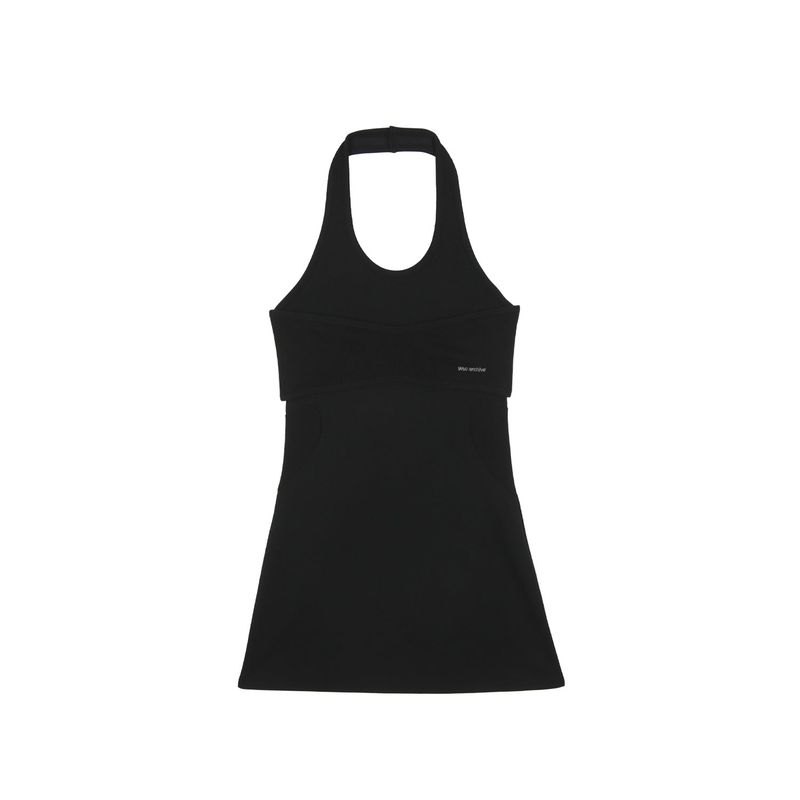 Layered heart halter dress 001
