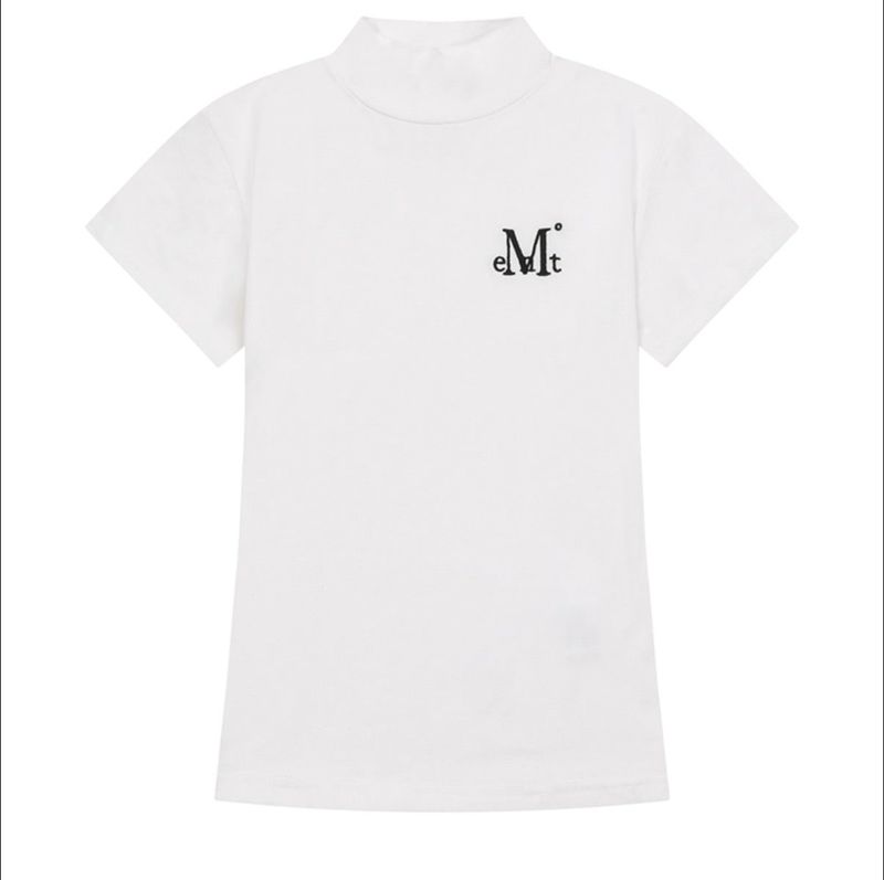 VIOR MOCK NECK HALF T (4COLOR)