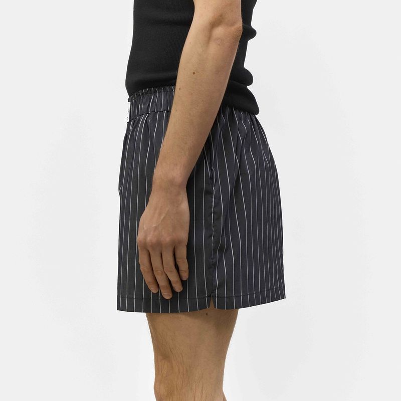 UNISEX LABEL TRUNK SHORTS_CAHRCOAL