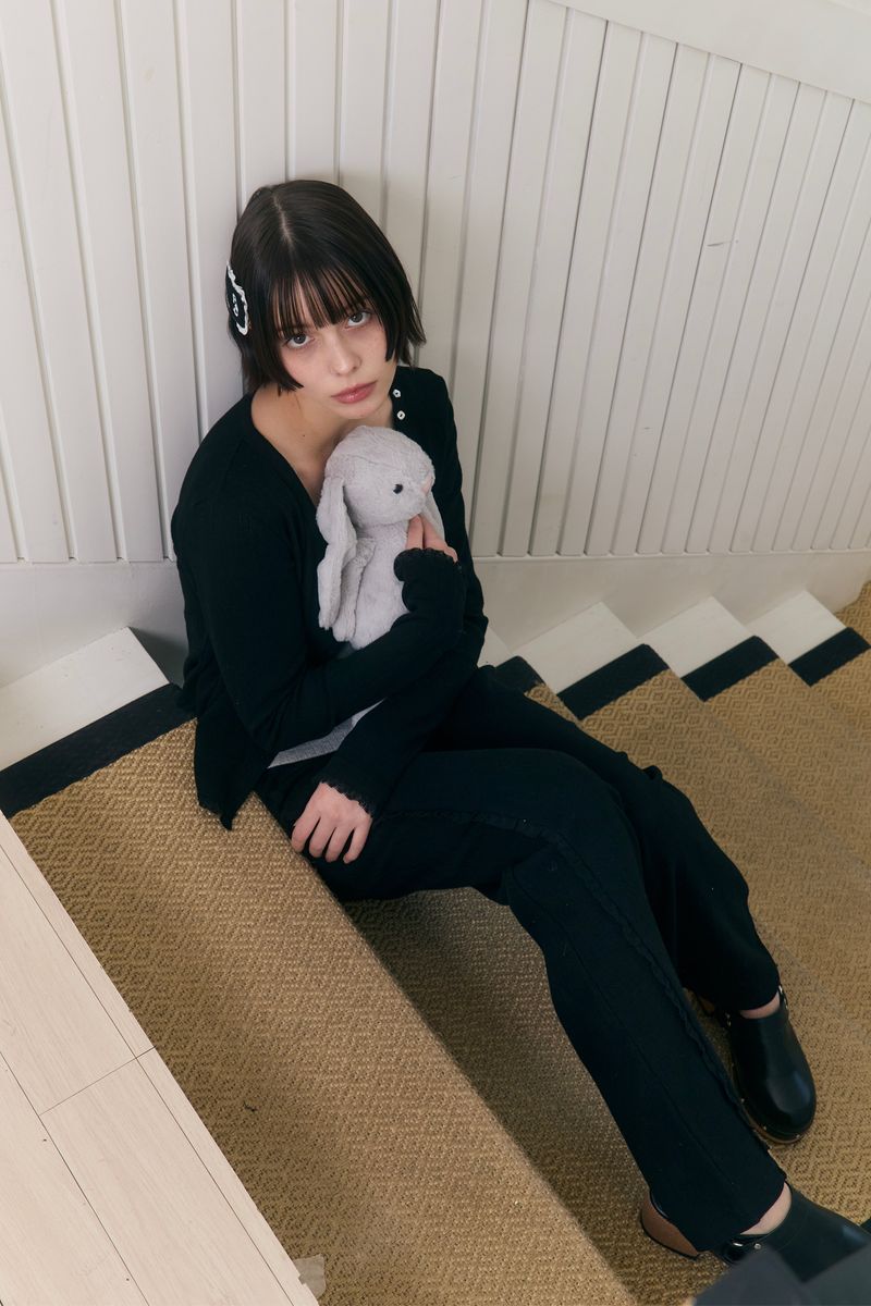 Sweet Dreams Button Cardigan (Black)