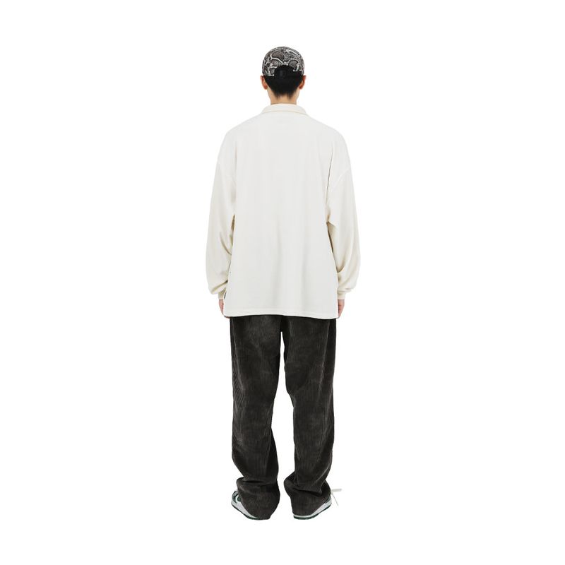 VELVET OPEN RUGBY SHIRTS WHITE