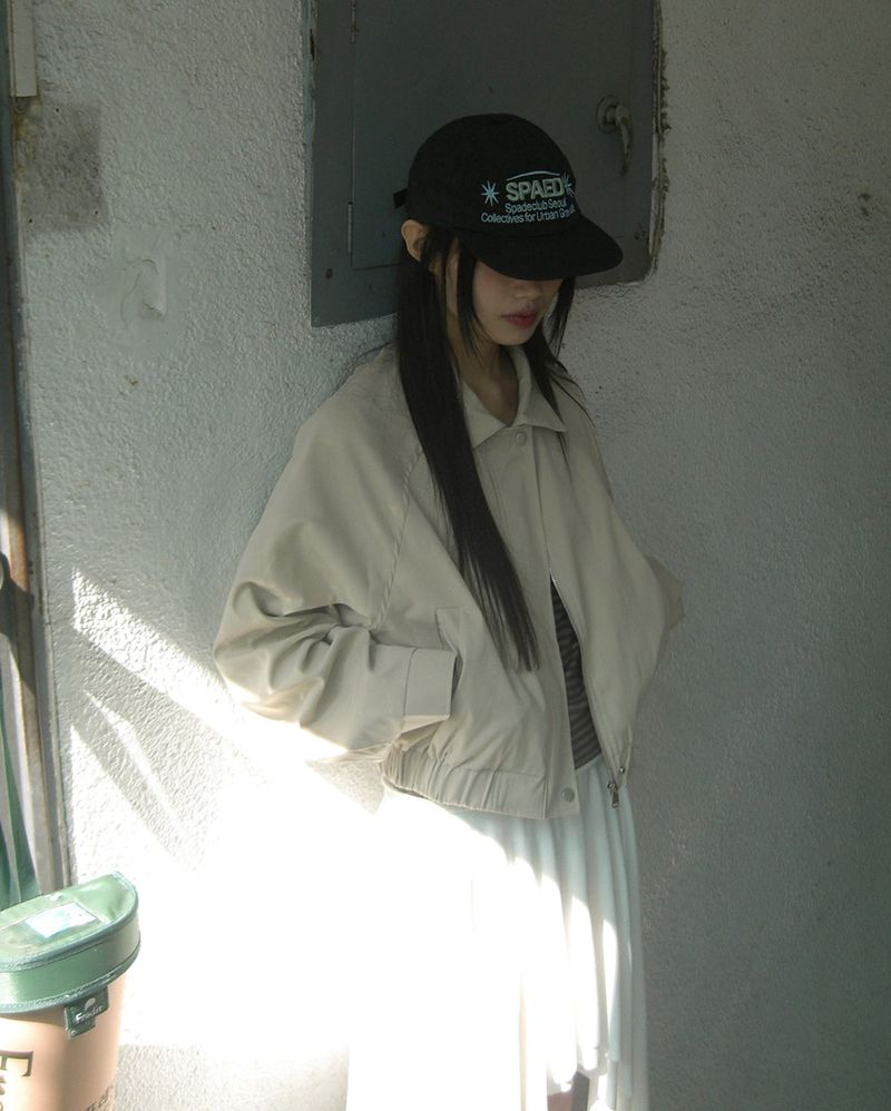 Dasun Collar Cotton Blue Jackets
