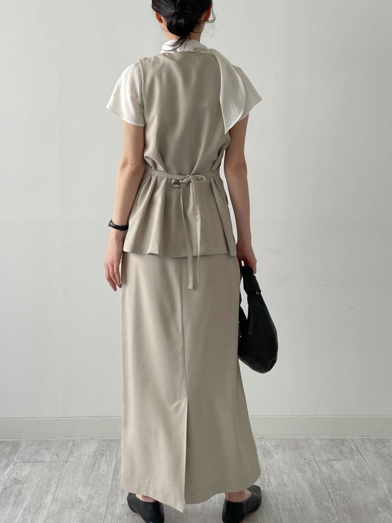 Momento Linen Long Skirt