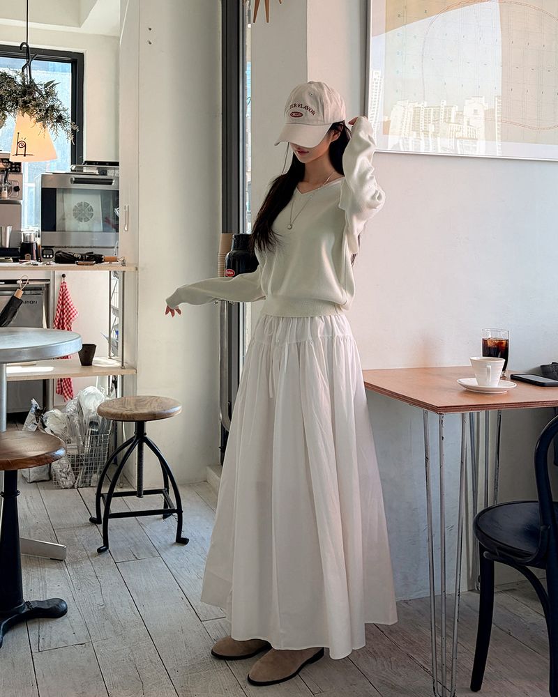 Belbon long skirt