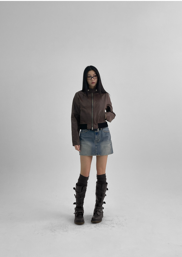 BLACKUP（ブラックアップ）の「[B-DENIM] VINTAGE MINI SKIRT 038（Skirts）」