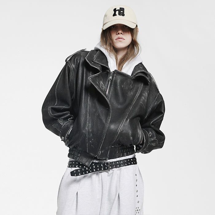 HOLY NUMBER 7(ホーリーナンバーセブン)の「Double-collar shoulder outerwear_DARK GRAY(Jackets/Outerwear)」