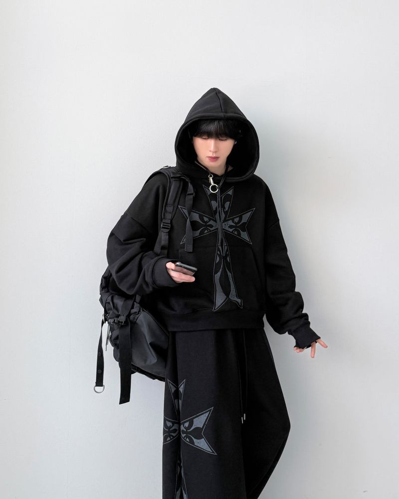 Holinness Crop Setup Hoodie