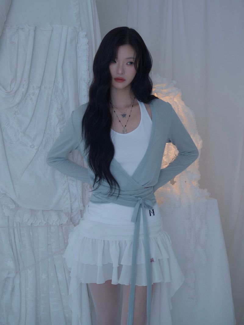 Swan Sheer Wrap Cardigan