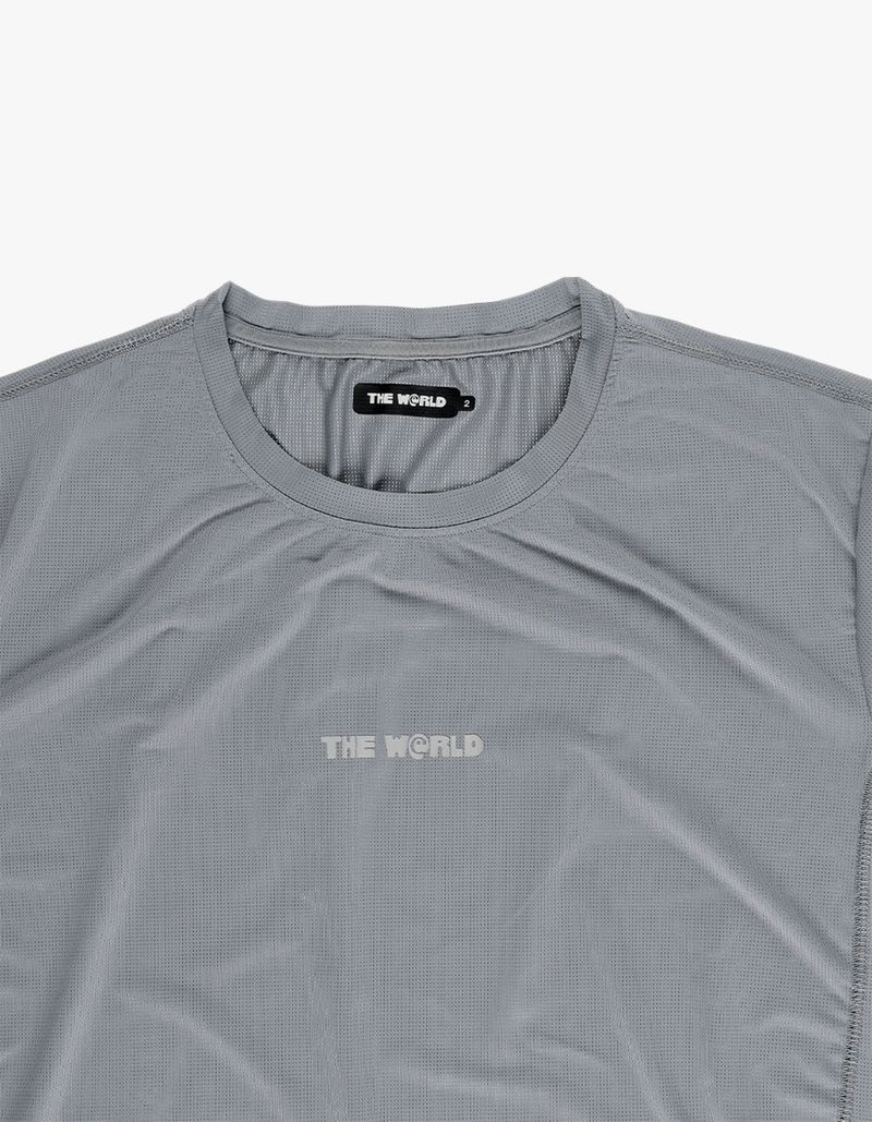 BASIC RUNNING TEE BLUE GRAY