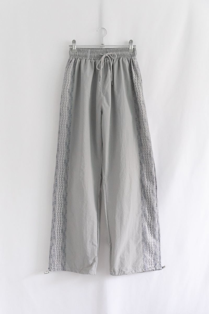 side lace tape jogger pants(3colors)