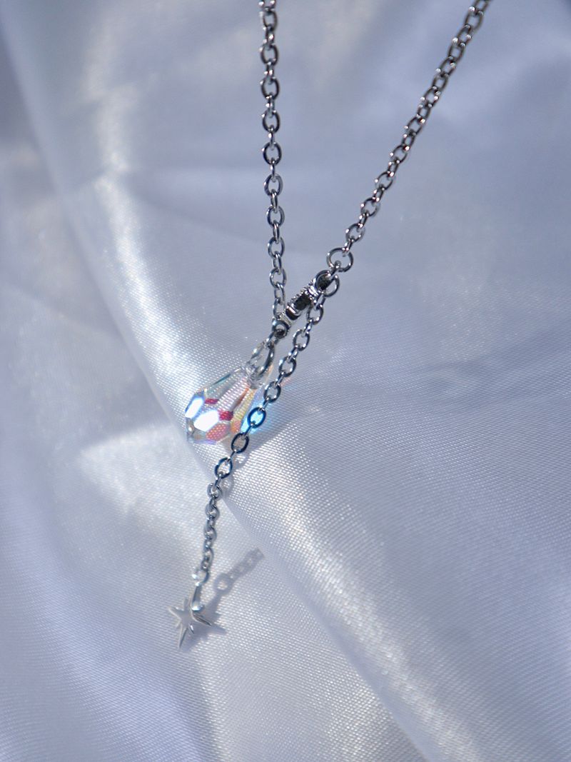 crystal mood necklace