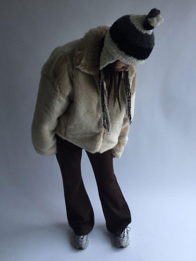 Eco fur jacket